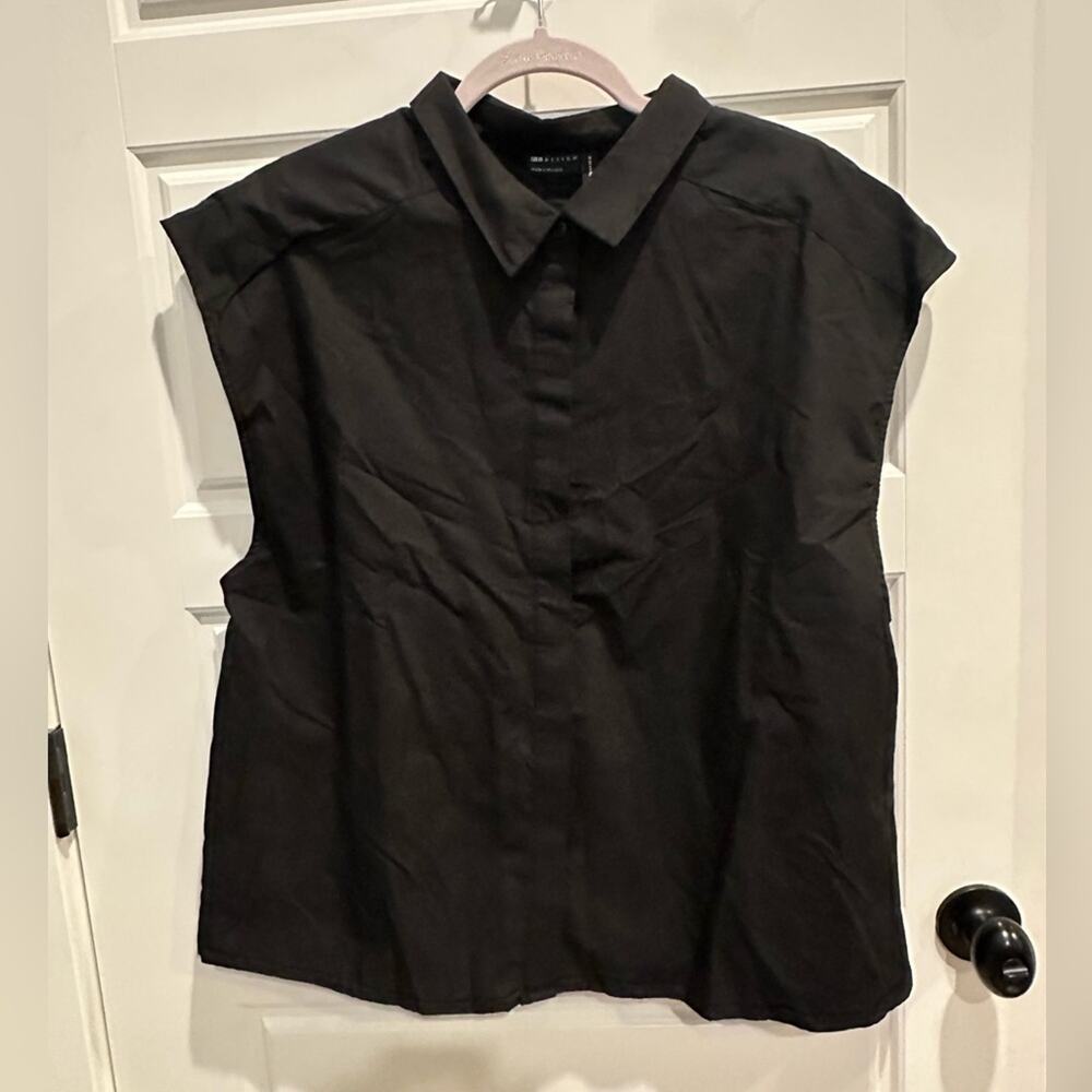 ASOS Design Button Cap Sleeve Top Shirt
